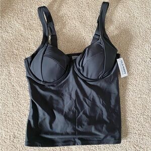 Old Navy Black Tankini Swim Top